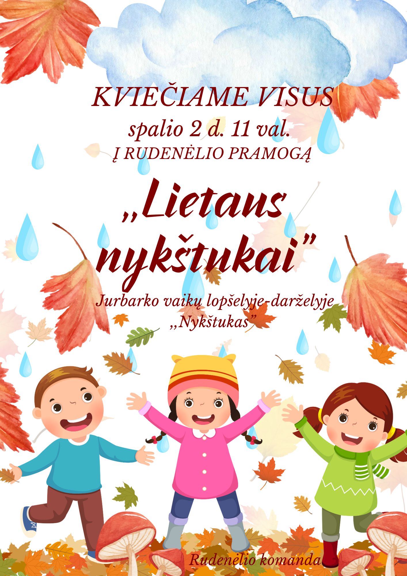 Orange Brown and Yellow Playful Autumn Festival Flyer
